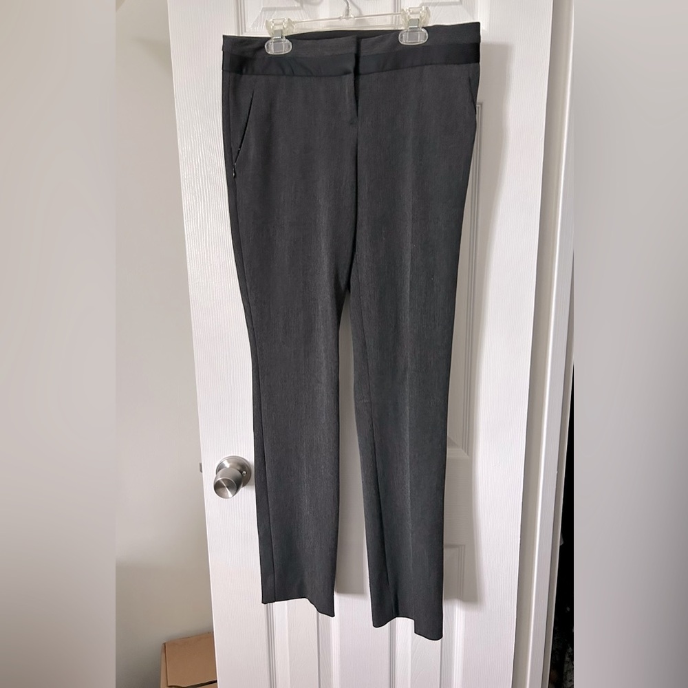 Black/gray slim fit slacks (Express)